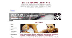Desktop Screenshot of ethnicdermatologistnyc.org